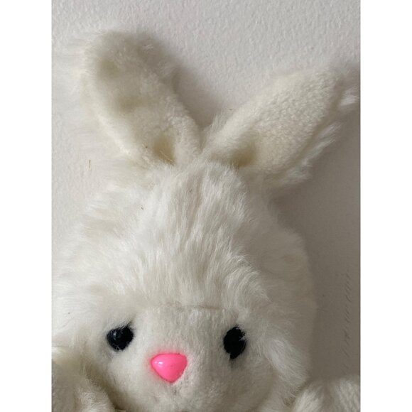 White Bunny Plush Lovey sitting holiday 12 inches unisex - Picture 3 of 9